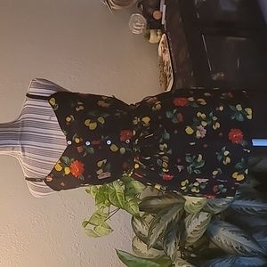 Dress- lemon floral print- SOLD